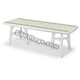 Tavolo BIANCO deco top pietra PRESIDENT TRIS - allungabile cm. 170/195/220 x 95