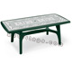 Tavolo VERDE BOSCO deco top ferro battuto PRESIDENT 2000 - rettangolare - cm. 200 x 95
