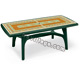 Tavolo VERDE BOSCO deco top mosaico PRESIDENT 2000 - rettangolare - cm. 200 x 95