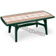 Tavolo VERDE BOSCO deco top terracotta PRESIDENT 2000 - rettangolare - cm. 200 x 95
