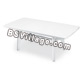 Tavolo Bianco PRESIDENT 1800 - rettangolare - cm. 180 x 95