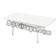 Tavolo BIANCO deco top optical PRESIDENT 1800 - rettangolare - cm. 180 x 95