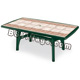 Tavolo VERDE BOSCO deco top terracotta  PRESIDENT 1800 - rettangolare - cm. 180 x 95