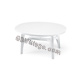 Tavolo Bianco OVOLONE 1500 - ovale - cm. 150 x 113