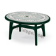 Tavolo VERDE BOSCO deco top ferro battuto OVOLONE 1500 - ovale - cm. 150 x 113