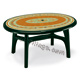 Tavolo VERDE BOSCO deco top mosaico OVOLONE 1500 - ovale - cm. 150 x 113