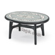 Tavolo ANTRACITE deco top ferro battuto OVOLONE 1500 - ovale - cm. 150 x 113