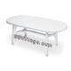 Tavolo BIANCO MONTREAL PIU' 1800 - ovale - cm. 180 x 93