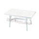 Tavolo BIANCO deco top optical RETTANGO CONTRACT - rettangolare - cm. 140 x 80