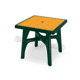 Tavolo VERDE BOSCO deco top effetto LEGNO QUADROMAX CONTRACT - quadrato - cm. 80 x 80
