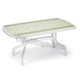 Tavolo BIANCO deco top pietra  RIBALTO CONTRACT - rettangolare - cm. 160 x 90