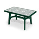 Tavolo VERDE BOSCO deco top ferro battuto RIBALTO CONTRACT - rettangolare - cm. 140 x 80