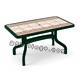 Tavolo VERDE BOSCO deco top terracotta RIBALTO CONTRACT - rettangolare - cm. 140 x 80