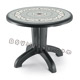 Tavolo ANTRACITE deco top ferro battuto DAYTONA 95 CONTRACT - rotondo - diametro cm. 95