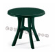 Tavolo Verde Bosco POL 80 CONTRACT - rotondo - diametro cm. 80