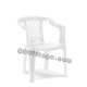 POLTRONA MONOBLOCCO EXTRA GIADA BIANCO