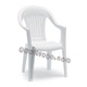 POLTRONA  MONOBLOCCO ANTIGRAFFIO CALIFORNIA SCHIENALE ALTO BIANCO