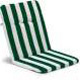 CUSCINI PER MOBILI IN RESINA per poltrone schienale basso e monoblocco Top, Vip e simili fantasia 60 ACRILICO (50 riga verde/bianca)