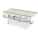 Tavolo BIANCO deco top Pietra PRESIDENT 1800 - rettangolare - cm. 180 x 95
