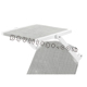 Parasole BIANCO - TELO GRIGIO PERLA per Lettino Linea Smeraldo TEX - SCAB