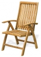 Poltrona in Teak, Schienale Regolabile 5 Posizioni, Pieghevole, Mod. Alexis
