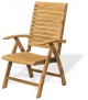 Poltrona in Teak Mod. Aura con schienale pieghevole 5 posizioni.