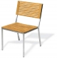 Sedia in Teak, Struttura in Acciaio Inox, Mod. Millenium
