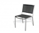 Sedia in Batilene, Struttura in Acciaio Inox, Colore Nero, Mod. Millenium