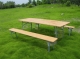 Set da Birreria Rettangolare pieghevole 2 panche + 1 tavolo