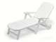 Lettino prendisole CALIFORNIA in resina bianco by Scab
