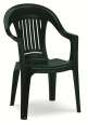 Poltrona Sedia monoblocco CALIFORNIA SCHIENALE ALTO 