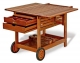 Carrello multifunzione CARPINO in Keruing con ruote