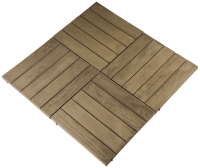 Lastra di pavimentazione effetto legno da esterno in pietra ricostruita 50 x 50 x 3,50 cm Tennesse PIERRA - Prezzo al Mq