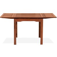Tavolo in legno di keruing PALMA, allungabile con doppia prolunga