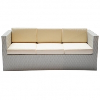 Divano da giardino in wicker SAN DIEGO 3 posti