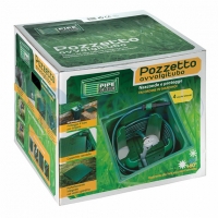 Pozzetto Irrigazione avvolgitubo PIPE CUBE da giardino 400x400 mm