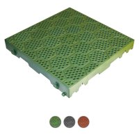 Mattonella in PVC forata ad incastro con motivo esagonale - 40 x 40 cm