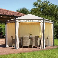 Gazebo da giardino in ferro PESARO, varie dimensioni