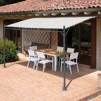 Pergola a parete in ferro 4 x 3 m