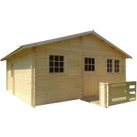 Casetta in legno MADRID da giardino 7,10 x 6,20 x h 3,15 m