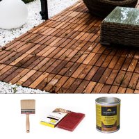 Kit di manutenzione per pavimenti da esterni in legno Hortus