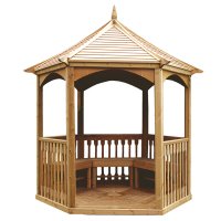 Gazebo da giardino in legno BROMPTON