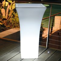 Vaso luminoso da esterno in polietilene PATIO