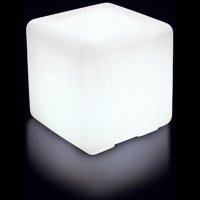 Tavolino luminoso da esterno in resina CUBO BO 