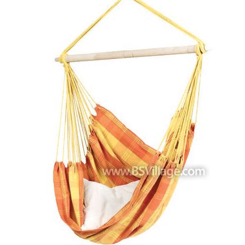 Poltrona pensile sospesa Relax Orange in tessuto EllTex
