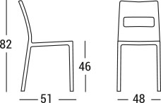 Dimensioni sedia SAI
