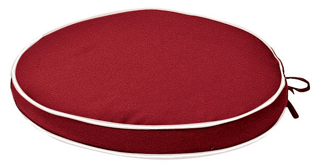 Cuscino rotonda per seduta Ø 40 cm con bordino decorativo
