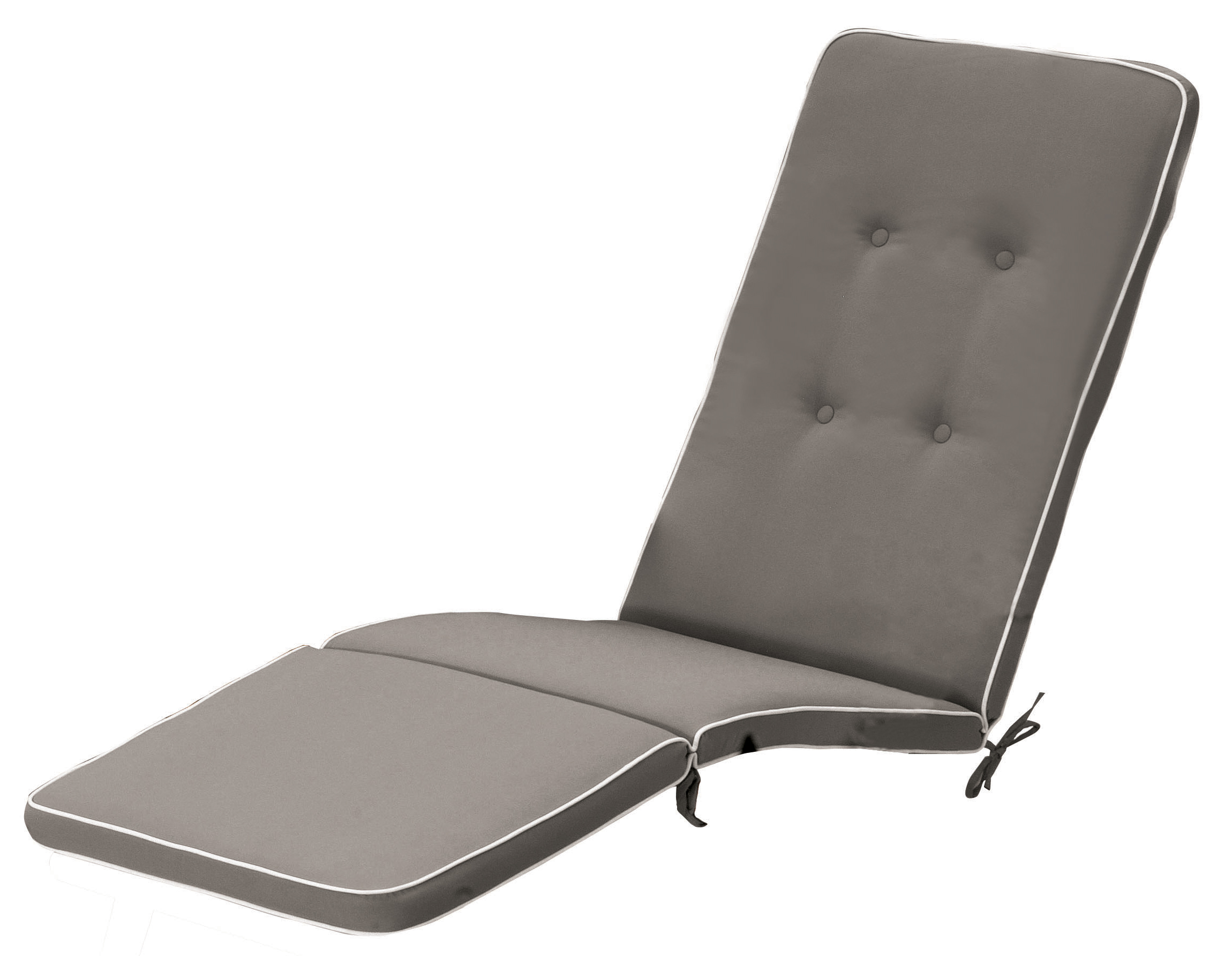 Set Di 4 Cuscini Per Sdraio 48x48 Cm - Grigio Lino, Perfetti Per Giardino E Interni - Foto 8