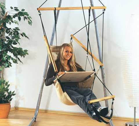 Poltrona pensile sospesa Swinger Black