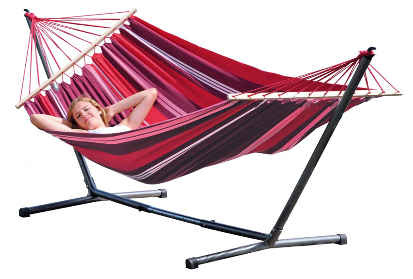 Set Summer Fuego, amaca in Elltex + struttura Set Summer Fuego, amaca in Elltex + struttura